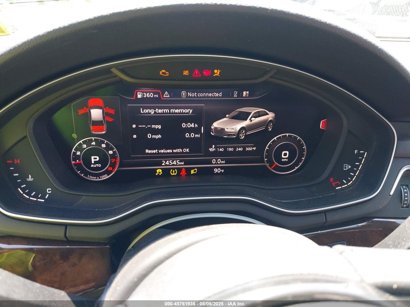 2018 Audi A4 VIN WAUENAF40JA125953 IAAI salvage auction — FRONT END, Salvage Title, sold $4,950 on 2026-08-16 (photo 7)
