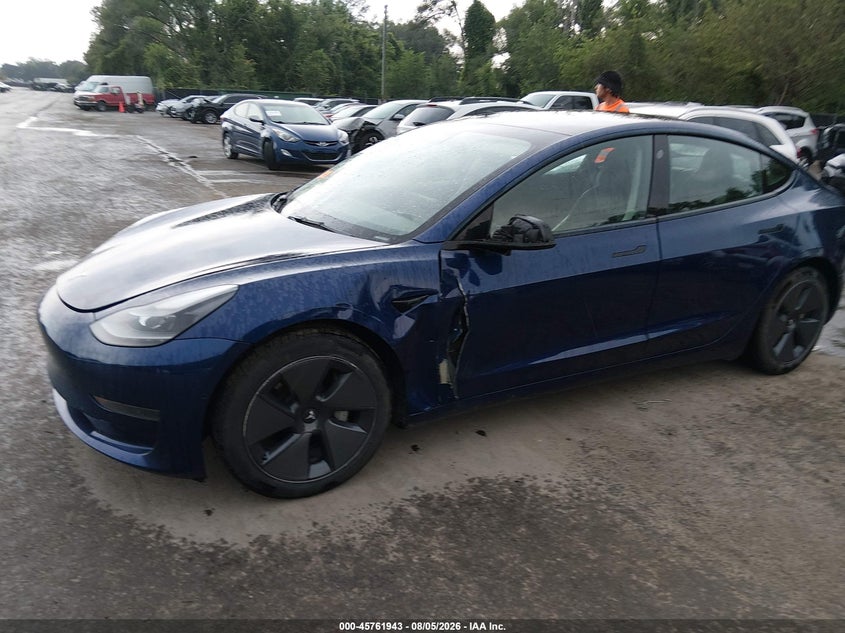 2021 Tesla Model 3 VIN 5YJ3E1EA1MF084861 IAAI salvage auction — SIDE, Salvage (Kansas), sold $5,300 on 2026-08-24 (photo 6)