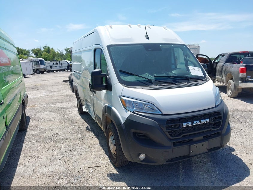 2026 Ram Promaster 2500 VIN 3C6LRVDG6TE175086 IAAI salvage auction — RIGHT SIDE, Enterprise Vehicles Clear Only (Texas), sold $15,100 on 2026-08-11 (photo 1)