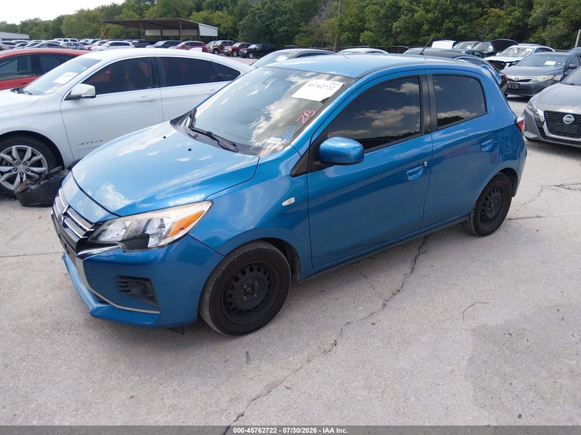 2021 Mitsubishi Mirage VIN ML32AUHJ5MH005232 IAAI salvage auction — NORMAL WEAR, Salvage Title, sold $2,000 on 2026-08-21 (photo 2)