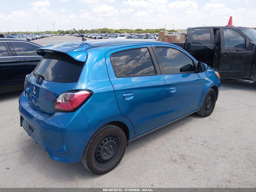 2021 Mitsubishi Mirage VIN ML32AUHJ5MH005232 IAAI salvage auction — NORMAL WEAR, Salvage Title, sold $2,000 on 2026-08-21 (photo 4)