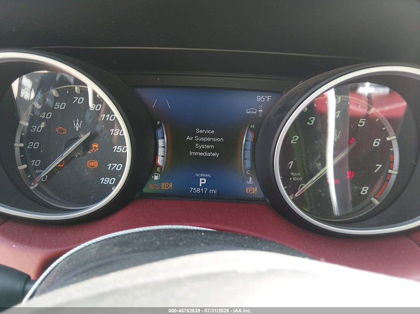 2019 Maserati Levante VIN ZN661XUS4KX333323 IAAI salvage auction — FRONT END, Salvage Title, sold $3,950 on 2026-08-29 (photo 7)