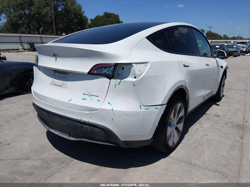 2023 Tesla Model y VIN 7SAYGDEE1PA154576 IAAI salvage auction — FRONT END, Salvage Title, sold $15,375 on 2026-09-08 (photo 4)