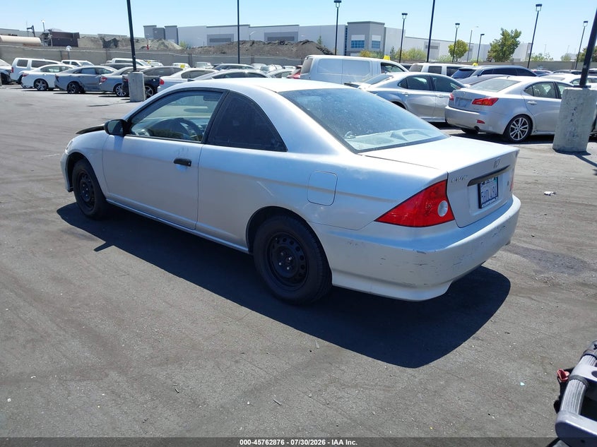 2004 Honda Civic VIN 1HGEM22104L054075 IAAI salvage auction — FRONT & REAR, Salvage Certificate (California), sold $650 on 2026-08-23 (photo 3)