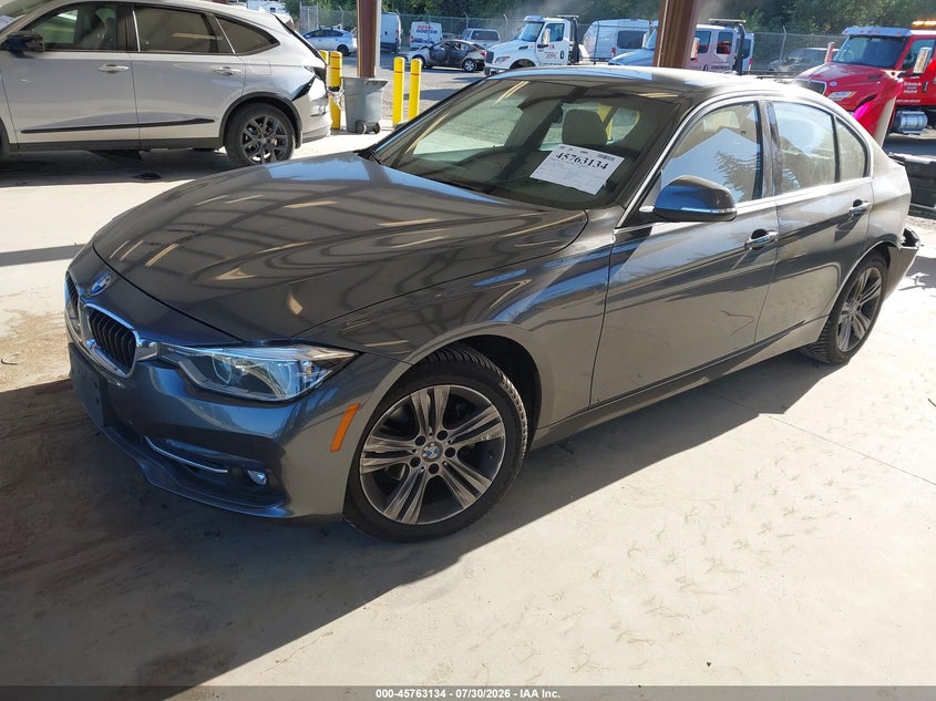 2017 BMW 3er VIN WBA8D9C55HK678307 IAAI salvage auction — LEFT REAR, Bill Of Sale (Washington), sold $5,500 on 2026-08-20 (photo 2)