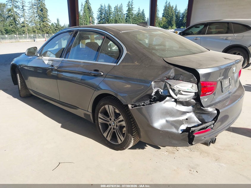 2017 BMW 3er VIN WBA8D9C55HK678307 IAAI salvage auction — LEFT REAR, Bill Of Sale (Washington), sold $5,500 on 2026-08-20 (photo 3)