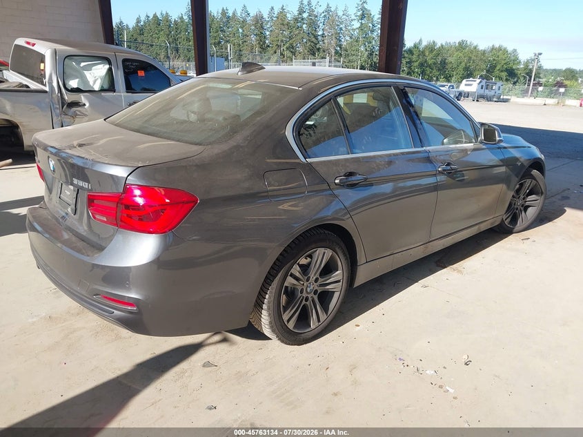 2017 BMW 3er VIN WBA8D9C55HK678307 IAAI salvage auction — LEFT REAR, Bill Of Sale (Washington), sold $5,500 on 2026-08-20 (photo 4)