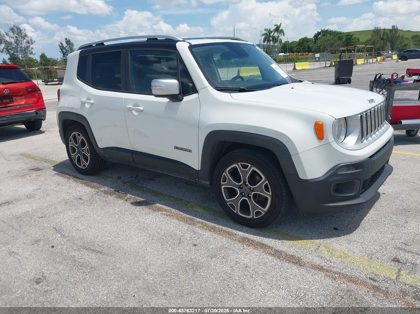 2016 Jeep Renegade VIN ZACCJADT7GPC65667 IAAI salvage auction — NORMAL WEAR, Clear (Florida), sold $1,675 on 2026-08-06 (photo 1)