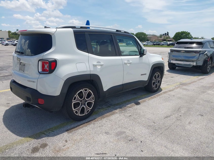 2016 Jeep Renegade VIN ZACCJADT7GPC65667 IAAI salvage auction — NORMAL WEAR, Clear (Florida), sold $1,675 on 2026-08-06 (photo 4)