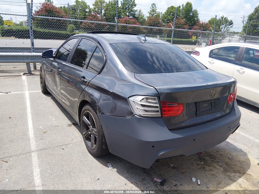 2014 BMW 3er VIN WBA3C1C57EK111140 IAAI salvage auction — FRONT END, Salvage (North Carolina), sold $425 on 2026-08-17 (photo 3)