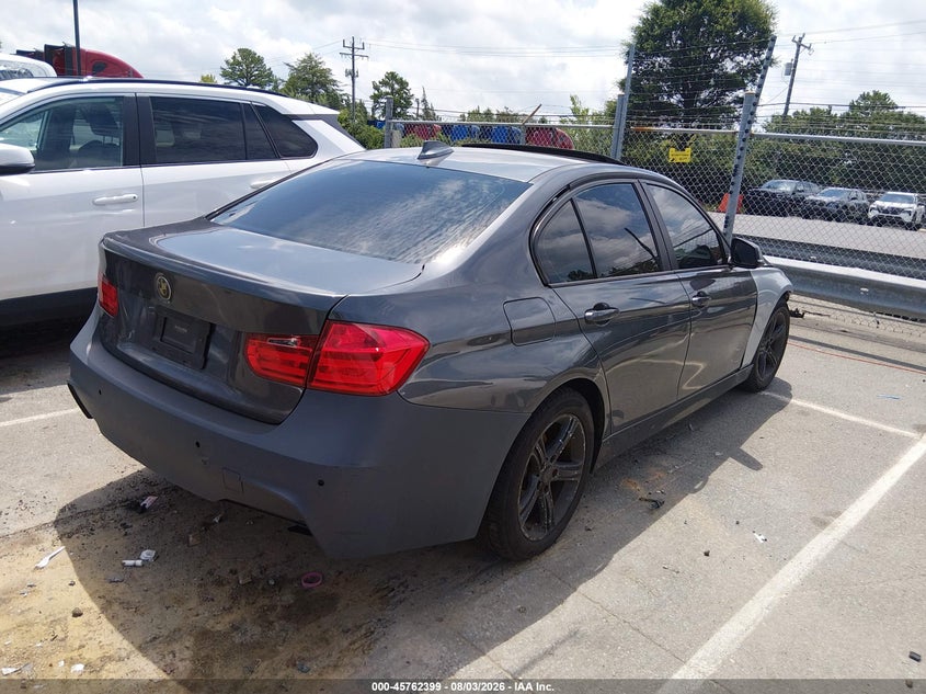 2014 BMW 3er VIN WBA3C1C57EK111140 IAAI salvage auction — FRONT END, Salvage (North Carolina), sold $425 on 2026-08-17 (photo 4)