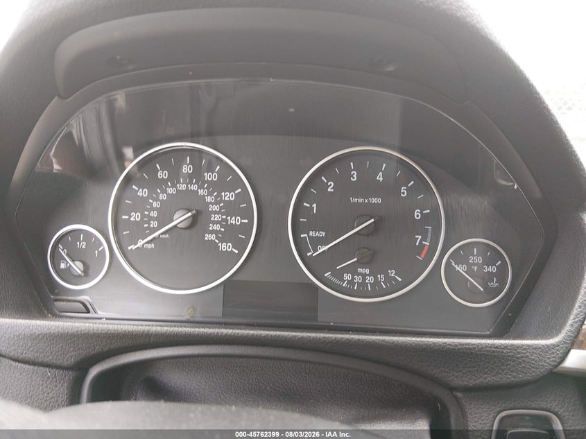 2014 BMW 3er VIN WBA3C1C57EK111140 IAAI salvage auction — FRONT END, Salvage (North Carolina), sold $425 on 2026-08-17 (photo 7)