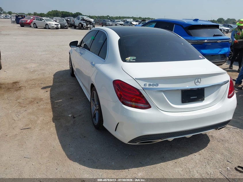2018 Mercedes-benz C-klasse VIN 55SWF4JB8JU246375 IAAI salvage auction — FRONT END, Original (Texas), sold $7,600 on 2026-09-02 (photo 3)