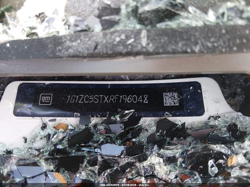 2024 Chevrolet Malibu VIN 1G1ZC5STXRF196048 IAAI salvage auction — REAR END, Clear, sold $1,200 on 2026-08-23 (photo 9)