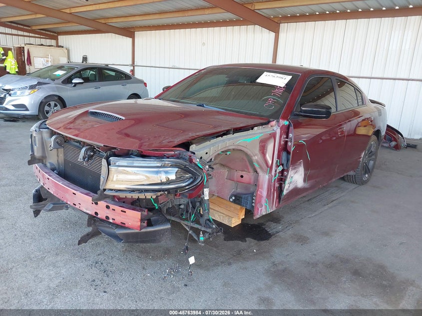 2021 Dodge Charger VIN 2C3CDXCT6MH594907 IAAI salvage auction — LEFT FRONT, Wait Title, sold $9,500 on 2026-09-11 (photo 6)