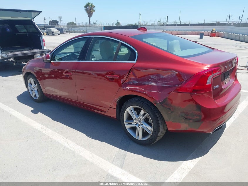 2014 Volvo S60 VIN YV1612FS9E2295813 IAAI salvage auction — RIGHT FRONT, Salvage Title, sold $700 on 2026-08-19 (photo 3)