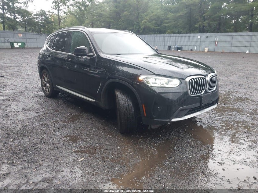 2022 BMW X3 VIN 5UX53DP08N9J50689 — IAAI salvage auction photo