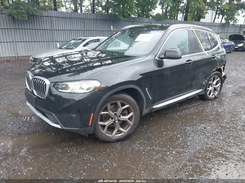 2022 BMW X3 VIN 5UX53DP08N9J50689 IAAI salvage auction — REAR END, Salvage (New Jersey), sold $16,675 on 2026-09-10 (photo 2)