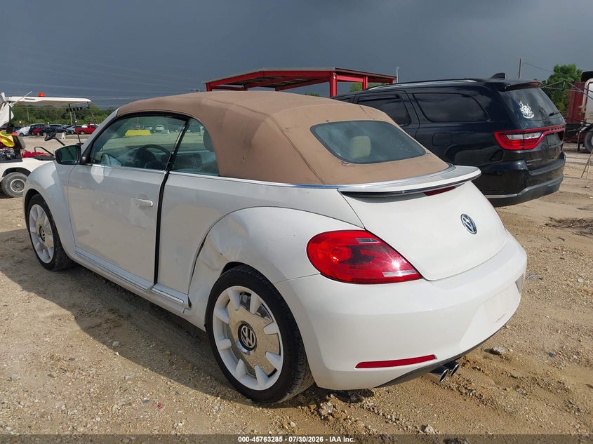 2013 Volkswagen Beetle VIN 3VW5P7AT3DM815800 IAAI salvage auction — SIDE, Rebuildable (Florida), sold $2,250 on 2026-08-06 (photo 3)