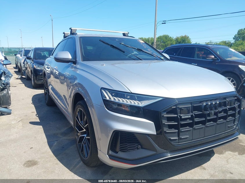 2021 Audi Q8 VIN WA1EVAF10MD006287 IAAI salvage auction — HAIL, Salvage Title, sold $22,000 on 2026-09-08 (photo 1)