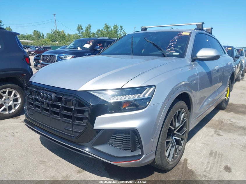 2021 Audi Q8 VIN WA1EVAF10MD006287 IAAI salvage auction — HAIL, Salvage Title, sold $22,000 on 2026-09-08 (photo 2)