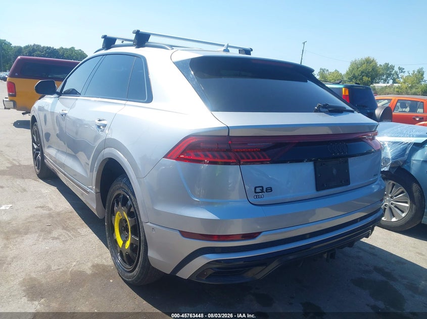 2021 Audi Q8 VIN WA1EVAF10MD006287 IAAI salvage auction — HAIL, Salvage Title, sold $22,000 on 2026-09-08 (photo 3)