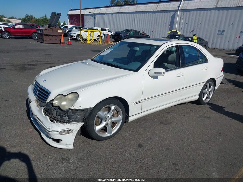 2006 Mercedes-benz C-klasse VIN WDBRF52H16F800736 IAAI salvage auction — LEFT FRONT, Salvage (Oregon), sold $150 on 2026-08-20 (photo 2)