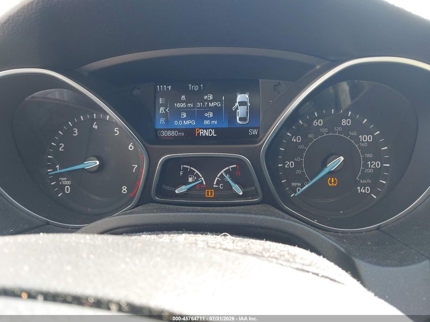 2017 Ford Focus VIN 1FADP3F25HL315478 IAAI salvage auction — NORMAL WEAR, Sf97 (Virginia), sold $9,300 on 2026-08-19 (photo 7)