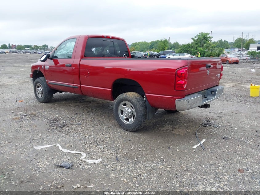 2007 Dodge Ram 2500 VIN 3D7KS26C37G743747 IAAI salvage auction — ROOF, Salvage (Pennsylvania), sold $9,850 on 2026-08-14 (photo 3)