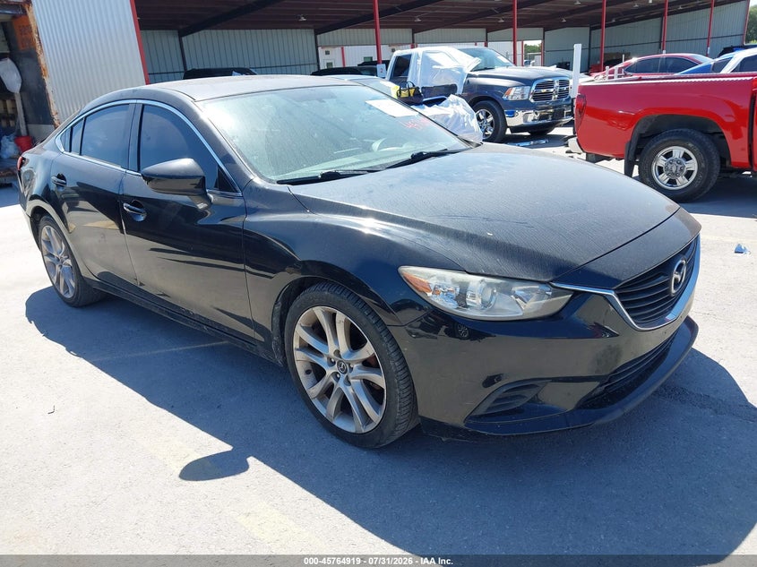 2016 Mazda 6 VIN JM1GJ1V58G1465040 IAAI salvage auction — REAR END, Original (Texas), sold $3,550 on 2026-09-10 (photo 1)