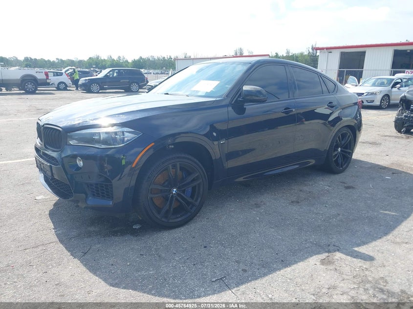 2018 BMW X6 m VIN 5YMKW8C51J0Y74511 IAAI salvage auction — WATER/FLOOD, Wait Title, sold $9,500 on 2026-08-31 (photo 2)