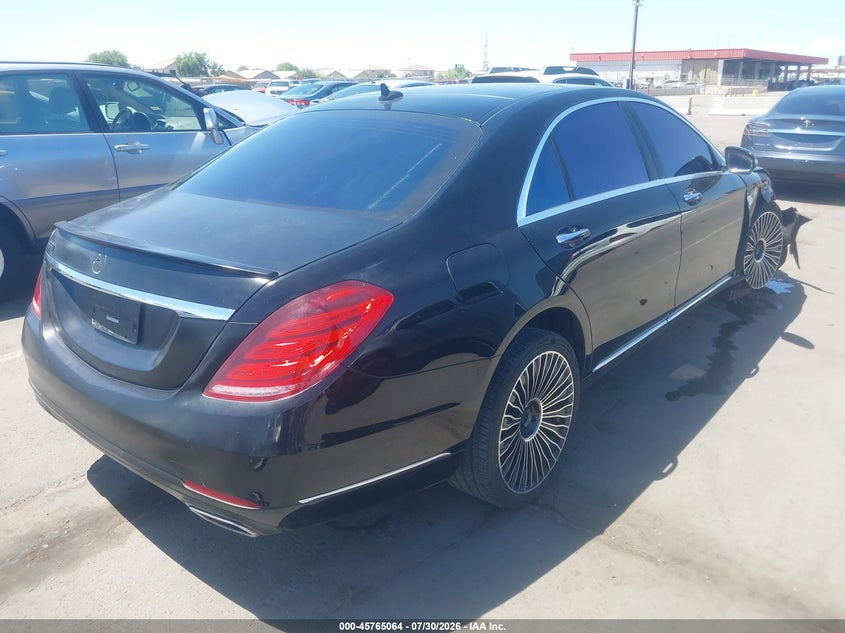 2017 Mercedes-benz S-klasse VIN WDDUG8CB6HA287235 IAAI salvage auction — RIGHT FRONT, Salvage (Arizona), sold $7,100 on 2026-08-21 (photo 4)