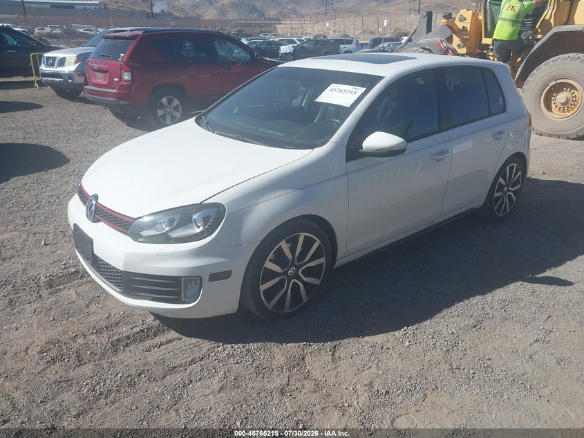 2012 Volkswagen Gti VIN WVWHD7AJ6CW053598 IAAI salvage auction — NORMAL WEAR, Regular (Nevada), sold $2,200 on 2026-07-31 (photo 2)