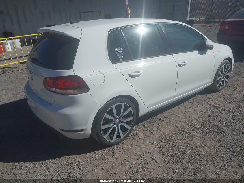 2012 Volkswagen Gti VIN WVWHD7AJ6CW053598 IAAI salvage auction — NORMAL WEAR, Regular (Nevada), sold $2,200 on 2026-07-31 (photo 4)