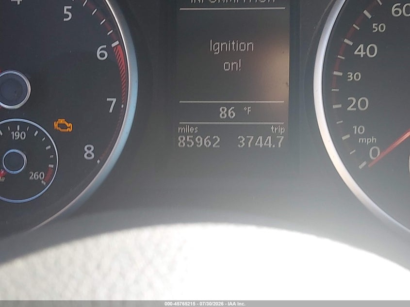 2012 Volkswagen Gti VIN WVWHD7AJ6CW053598 IAAI salvage auction — NORMAL WEAR, Regular (Nevada), sold $2,200 on 2026-07-31 (photo 7)