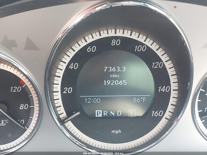 2011 Mercedes-benz C class VIN WDDGF5EB5BR133698 IAAI salvage auction — NORMAL WEAR, Clear (Georgia), sold $725 on 2026-08-13 (photo 7)