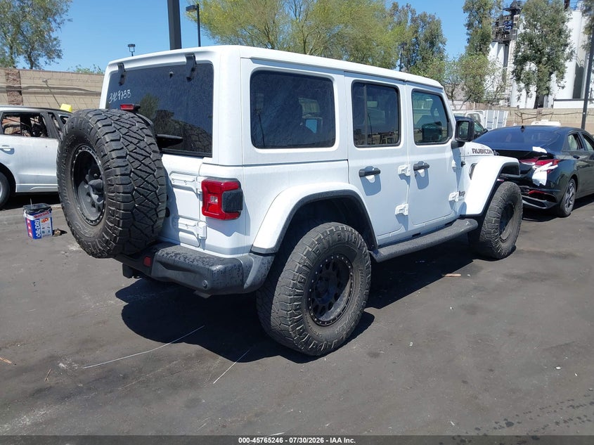 2018 Jeep Wrangler / VIN 1C4HJXFG4JW190302 IAAI salvage auction — THEFT, Wait Title, sold $16,300 on 2026-08-14 (photo 4)