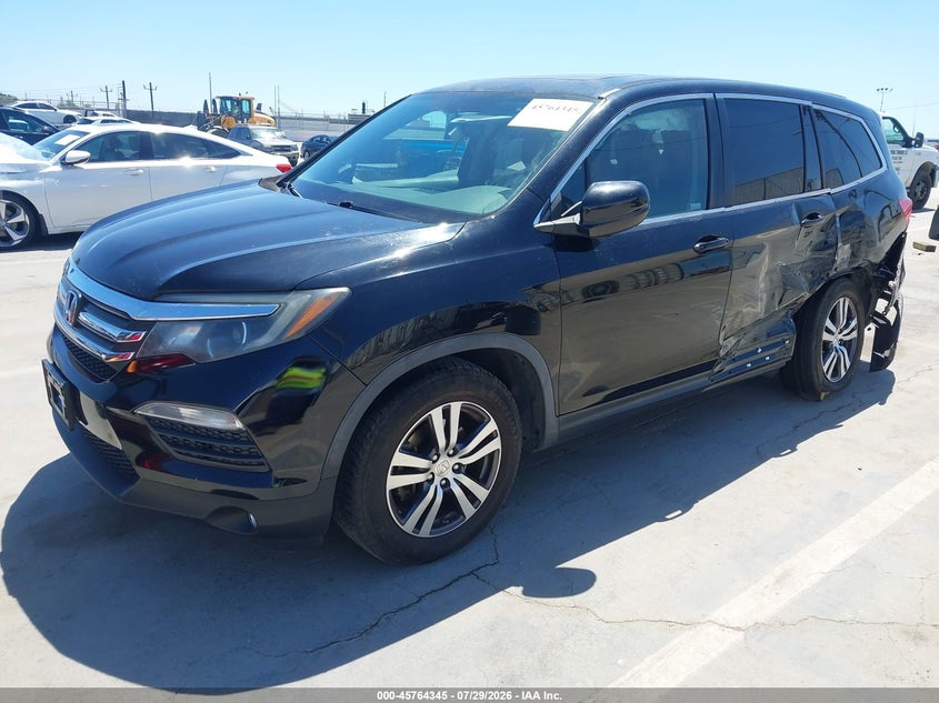 2018 Honda Pilot VIN 5FNYF5H57JB001650 IAAI salvage auction — REAR END, Salvage Title, sold $4,250 on 2026-08-06 (photo 2)