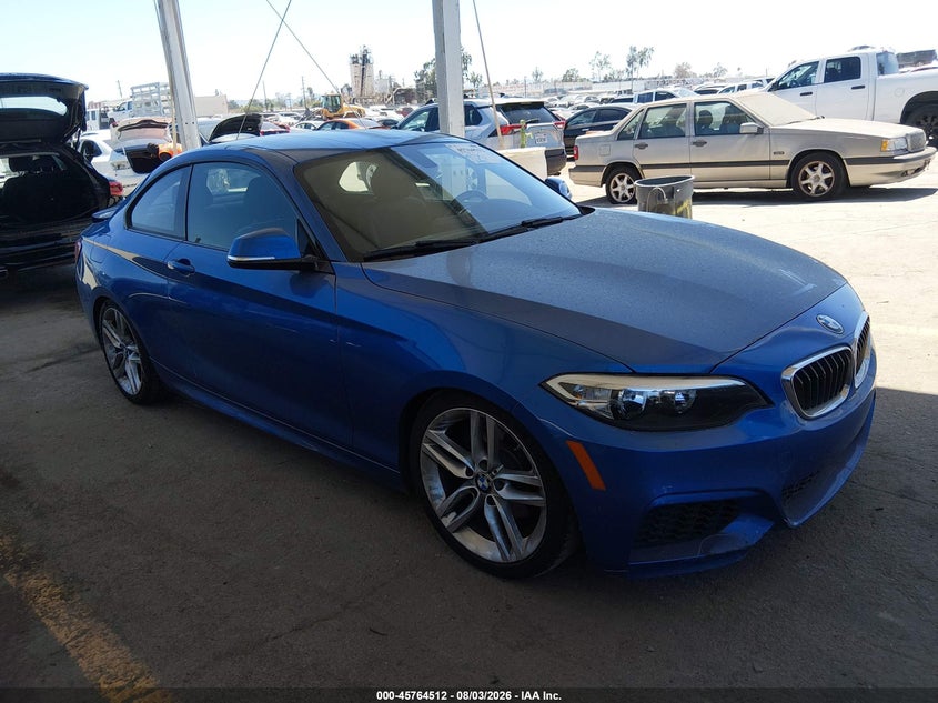 2015 BMW 2er VIN WBA1F9C53FVW98532 IAAI salvage auction — REAR END, Salvage (California), sold $4,100 on 2026-08-19 (photo 1)