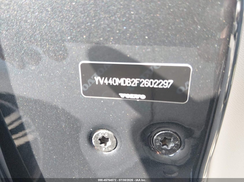 2015 Volvo Xc60 VIN YV440MDB2F2602297 IAAI salvage auction — NORMAL WEAR, Original (Texas), sold $100 on 2026-08-17 (photo 9)