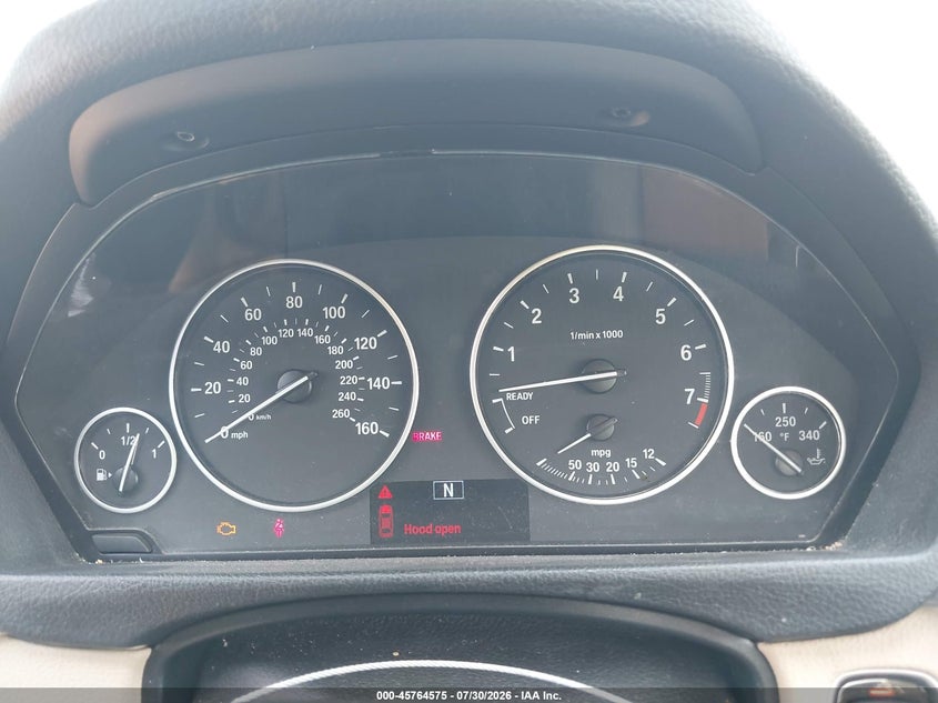 2014 BMW 3er VIN WBA3A5C52EJ463447 IAAI salvage auction — NORMAL WEAR, Clear (Alabama), sold $350 on 2026-08-20 (photo 7)