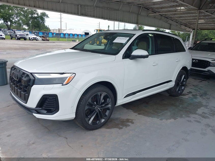 2025 Audi Q7 VIN WA1LVBF73SD021851 IAAI salvage auction — REAR END, Salvage Title, sold $31,975 on 2026-08-31 (photo 2)