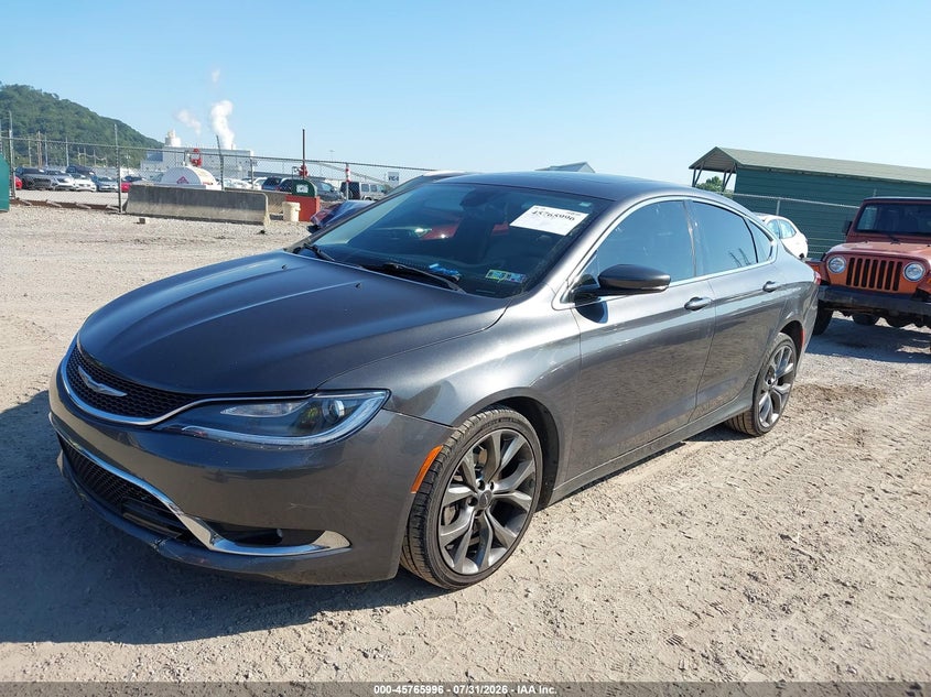 2015 Chrysler 200 VIN 1C3CCCCG7FN665377 IAAI salvage auction — REAR END, Salvage Title, sold $650 on 2026-08-27 (photo 2)