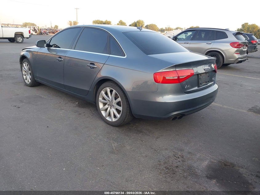 2013 Audi A4 VIN WAUFFAFL9DN025081 IAAI salvage auction — FRONT END, Salvage (Utah), sold $325 on 2026-09-27 (photo 3)