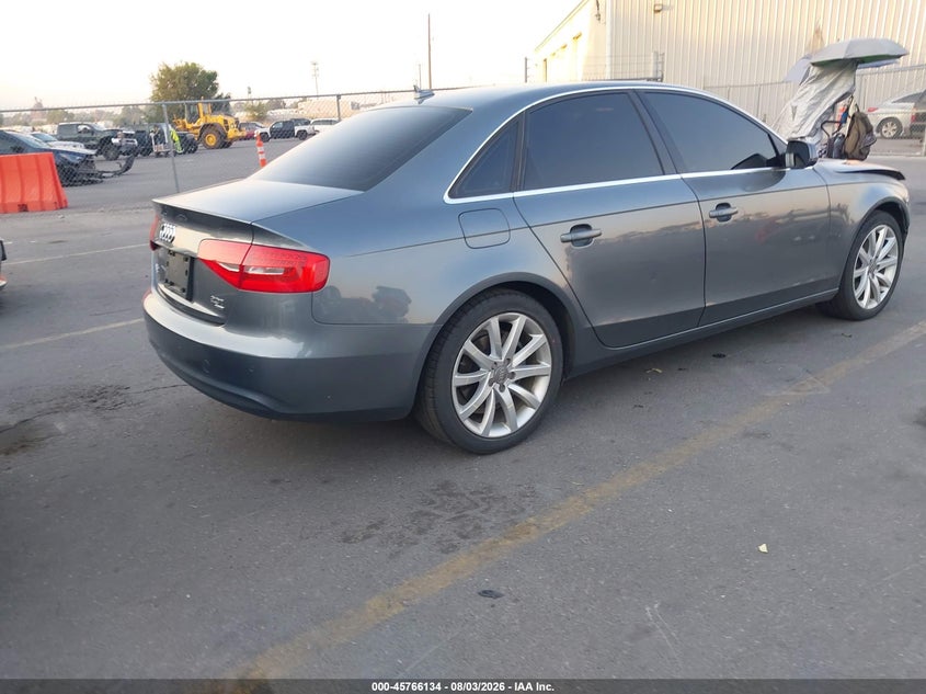 2013 Audi A4 VIN WAUFFAFL9DN025081 IAAI salvage auction — FRONT END, Salvage (Utah), sold $325 on 2026-09-27 (photo 4)