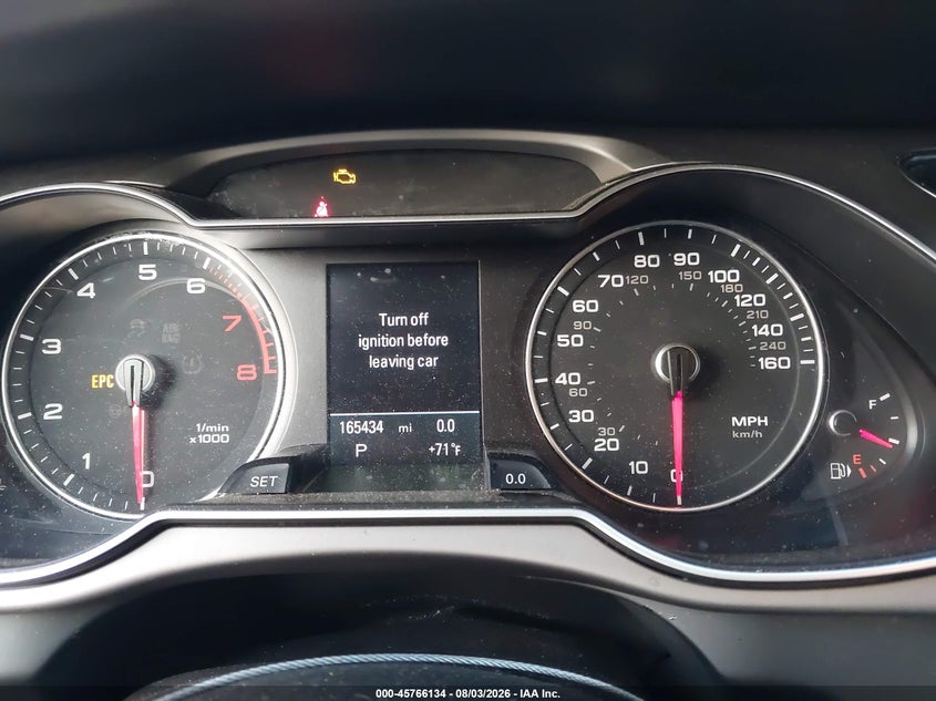 2013 Audi A4 VIN WAUFFAFL9DN025081 IAAI salvage auction — FRONT END, Salvage (Utah), sold $325 on 2026-09-27 (photo 7)