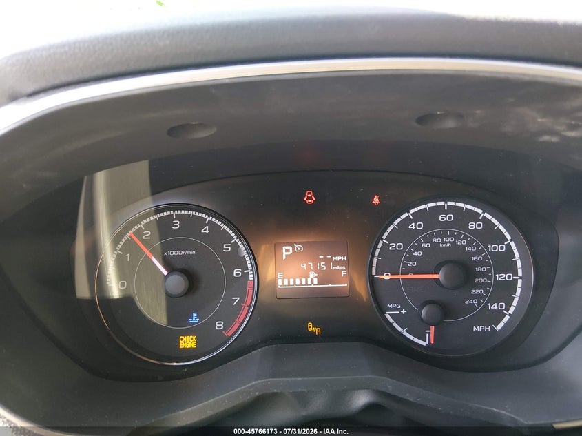 2019 Subaru Xv VIN JF2GTADC4KH232977 IAAI salvage auction — FRONT END, Bill Of Sale (Washington), sold $5,400 on 2026-08-24 (photo 7)