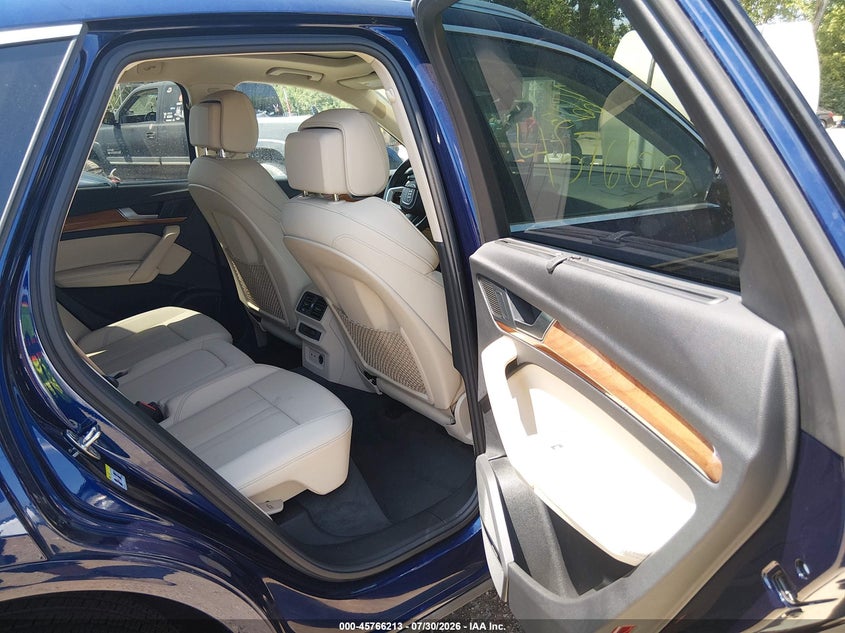 2023 Audi Q5 VIN WA1EAAFYXP2130589 IAAI salvage auction — LEFT FRONT, Salvage (Indiana), sold $17,900 on 2026-08-26 (photo 8)