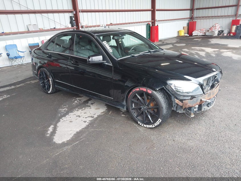2010 Mercedes-benz C class VIN WDDGF8BB7AR102005 IAAI salvage auction — FRONT END, Mv-907A (New York), sold $900 on 2026-08-20 (photo 1)