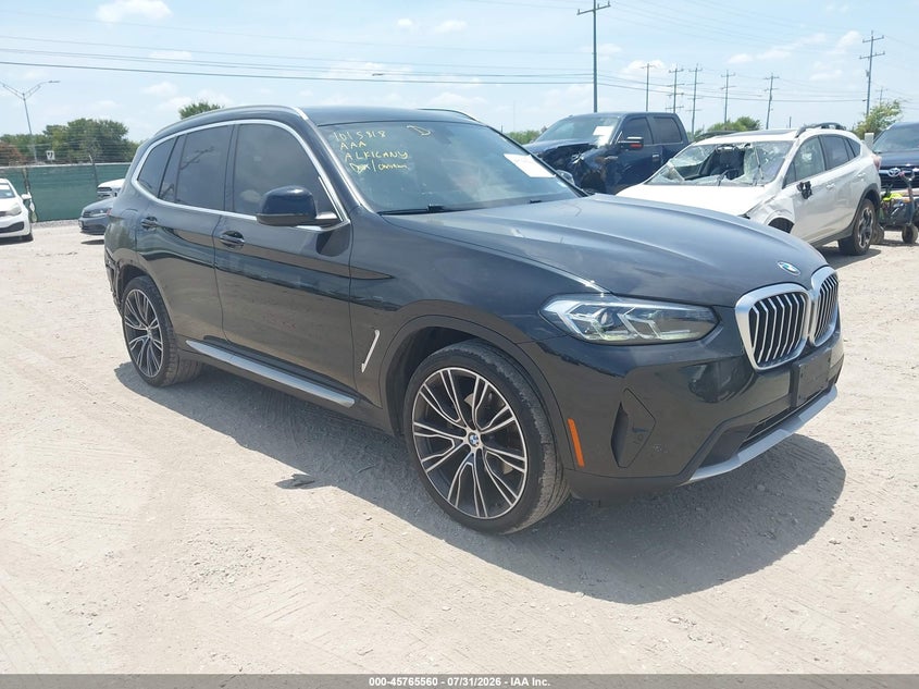 2022 BMW X3 VIN WBX47DP09NN172020 IAAI salvage auction — REAR END, Salvage (Idaho), sold $13,150 on 2026-09-05 (photo 1)